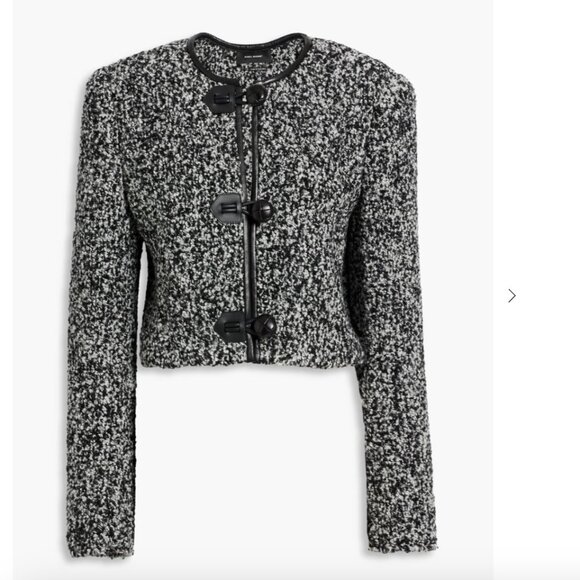 Isabel Marant Gradilia Wool Blend Bouclé Tweed Jacket - Picture 2 of 8